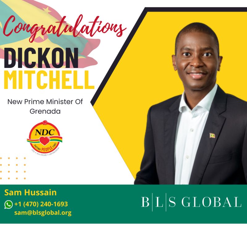 BLS congratulates Mr. Dickon Mitchell from National Democratic Congress (NDC) for being elected as the new Prime Minister of Grenada. 
A man of purpose and action, Dickon Mitchell is the change leader Grenada needs
#grenada #ndc #citizenshipbyinvestment #e2visa #citizenship