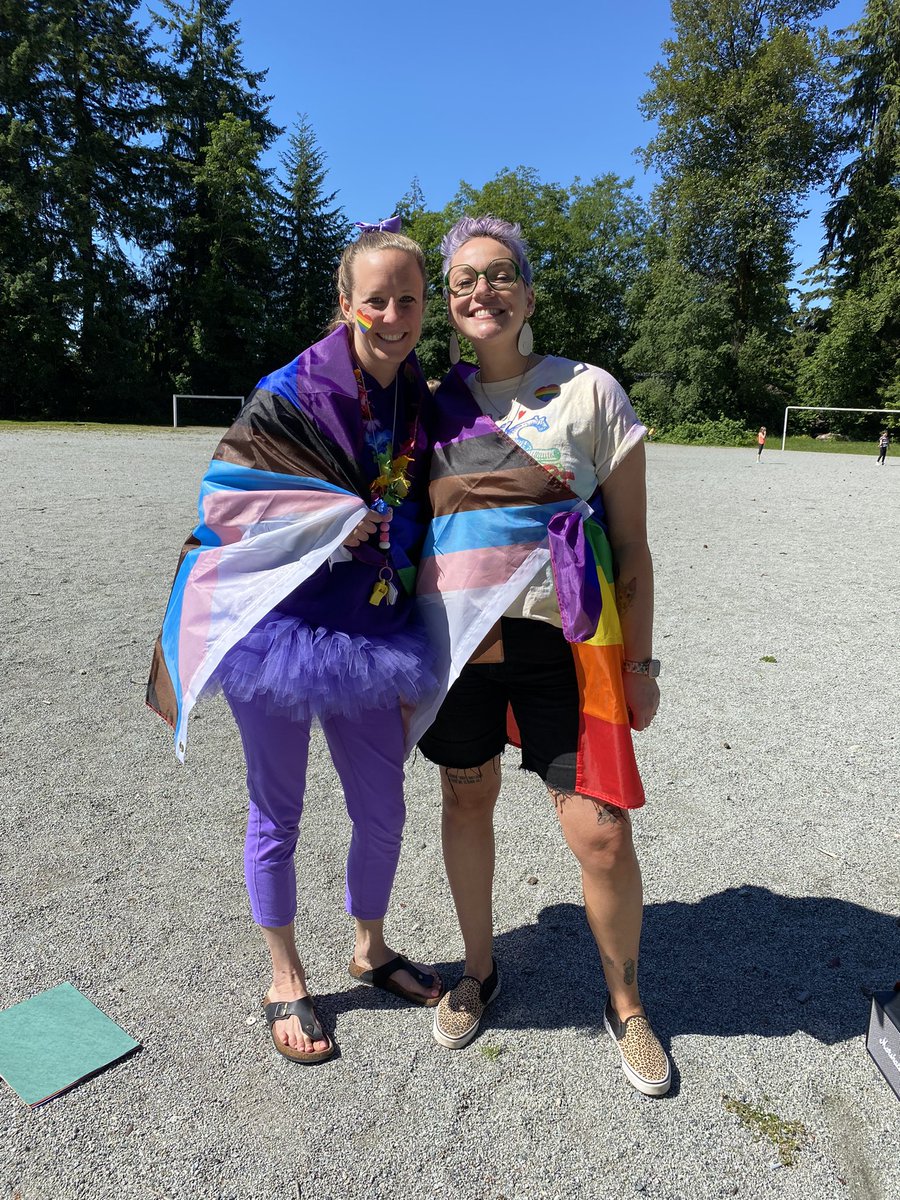 BeingKulvir's tweet photo. Happy ☀️ Friday! I was so happy to start my day with the amazing students &amp; staff at @BlueridgeSD44 for their 1st Annual Pride Parade led by Grade 6/7 students! Beautiful colors, smiles, kindness &amp; care for each other! ❤️🧡💛💚💙💜#NorthVan TY Principal @Steegen2 for invite! 🌈 https://t.co/MH3PvuBH01