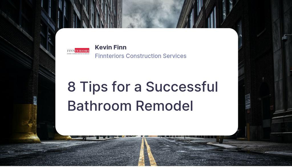 Remodeling a bathroom can also increase the value of your home.

Read the full article: 8 Tips for a Successful Bathroom Remodel
▸ lttr.ai/yloc

#ExcellentCustomerService #BathroomRemodelIdeas #BathroomDesignIdeas #BathroomRemodelContractor #RemodelingContractor