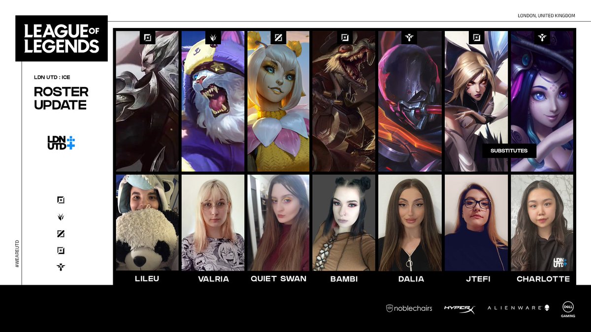❄️ LDN UTD ICE UPDATE ❄️

Ahead of @girlgamerfest qualifiers this weekend we are excited to unveil our ice cold female roster!

Winter is coming to the Rift.

#WeAreUTD