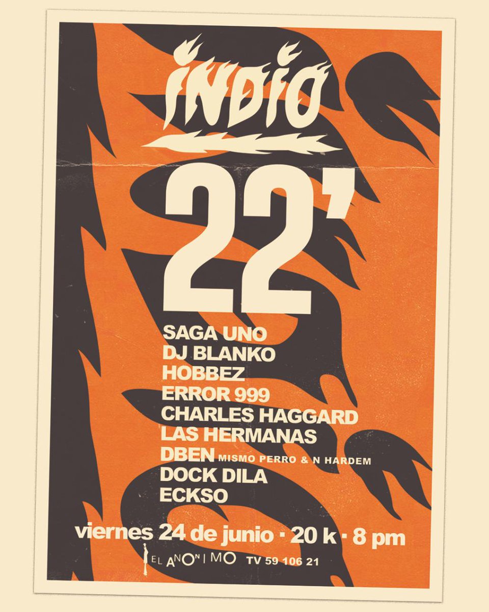 chackmorten's tweet image. Hoy a soltar candela con este cartel de lacras!! Si estás en Bogotá ya sabes!!
#dockd #selloindio