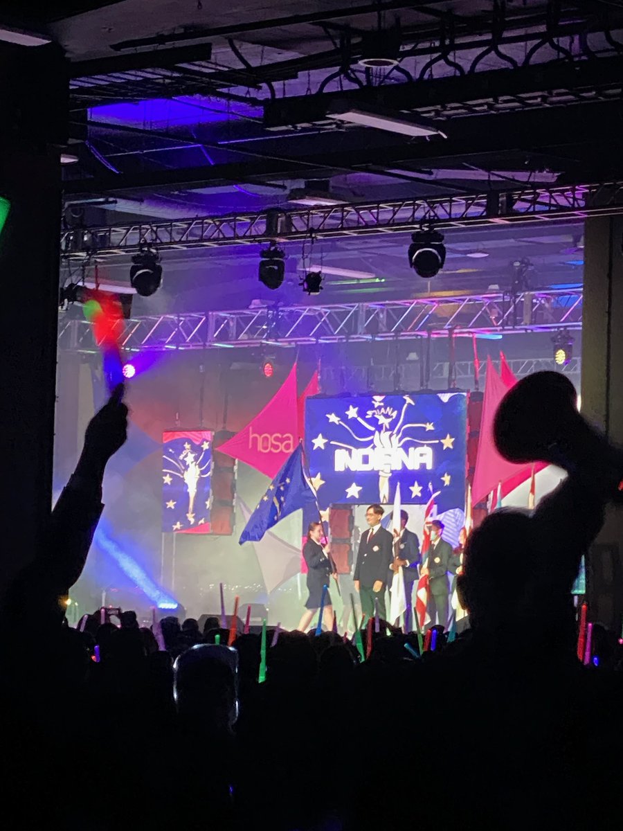 HHCCBloomington's tweet photo. Lucie Sorenson representing Hoosier Hills Career Center and Bloomington High School North as the Indiana State HOSA President! #HOSAILC https://t.co/CuPwukhVur
