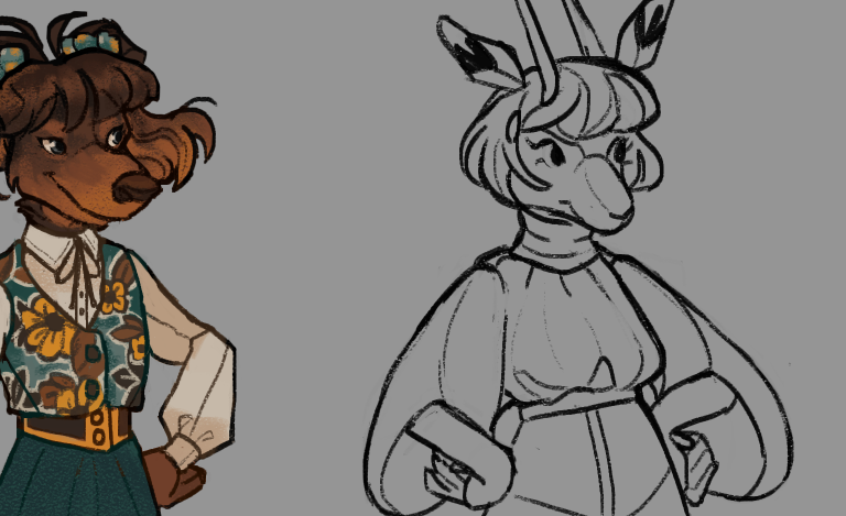 SunflieeS's tweet photo. two fancy girls ☺️

#furry #furryart #furryadopt #furryadoptable #adopt #adoptable #adoptart #adoptableart #adopts #adoptables #characterdesign #oc #art https://t.co/cQZVoShpEr