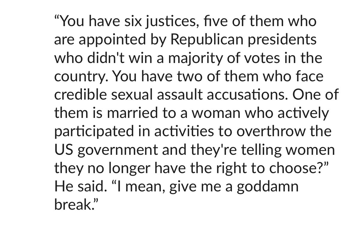 Rep. Jim McGovern, D-Mass., on the Justices on the Supreme Court: