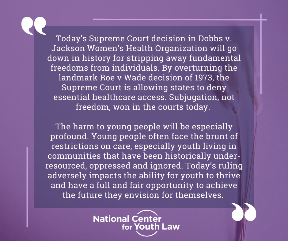The National Center for Youth Law tweet media