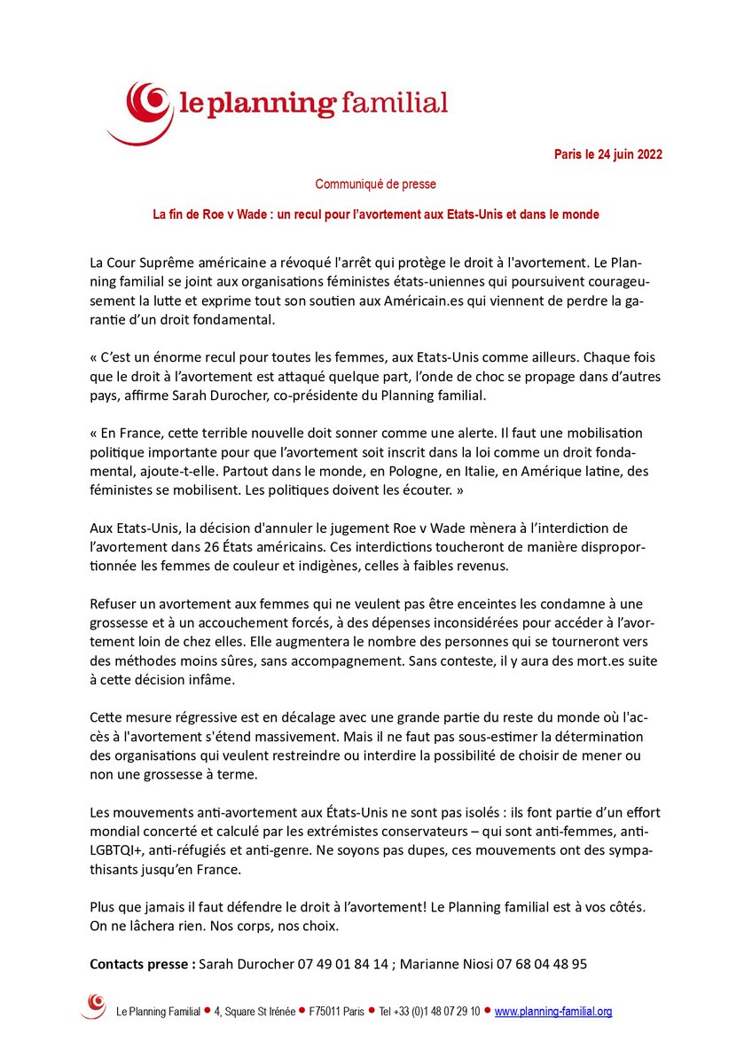 Le Planning familial tweet media