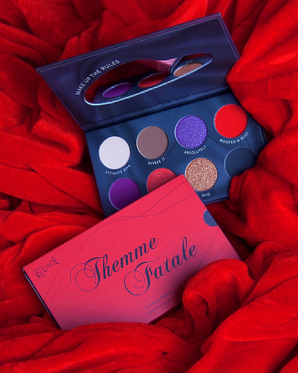 My First palette Collab with <a href="/fluidebeauty/">We Are Fluide</a> !!! THEMME FATALE this is honestly a dream come true !! 8 gorge shades you can use any day!!! Here is Link to purchase!

fluide.us/products/themm…