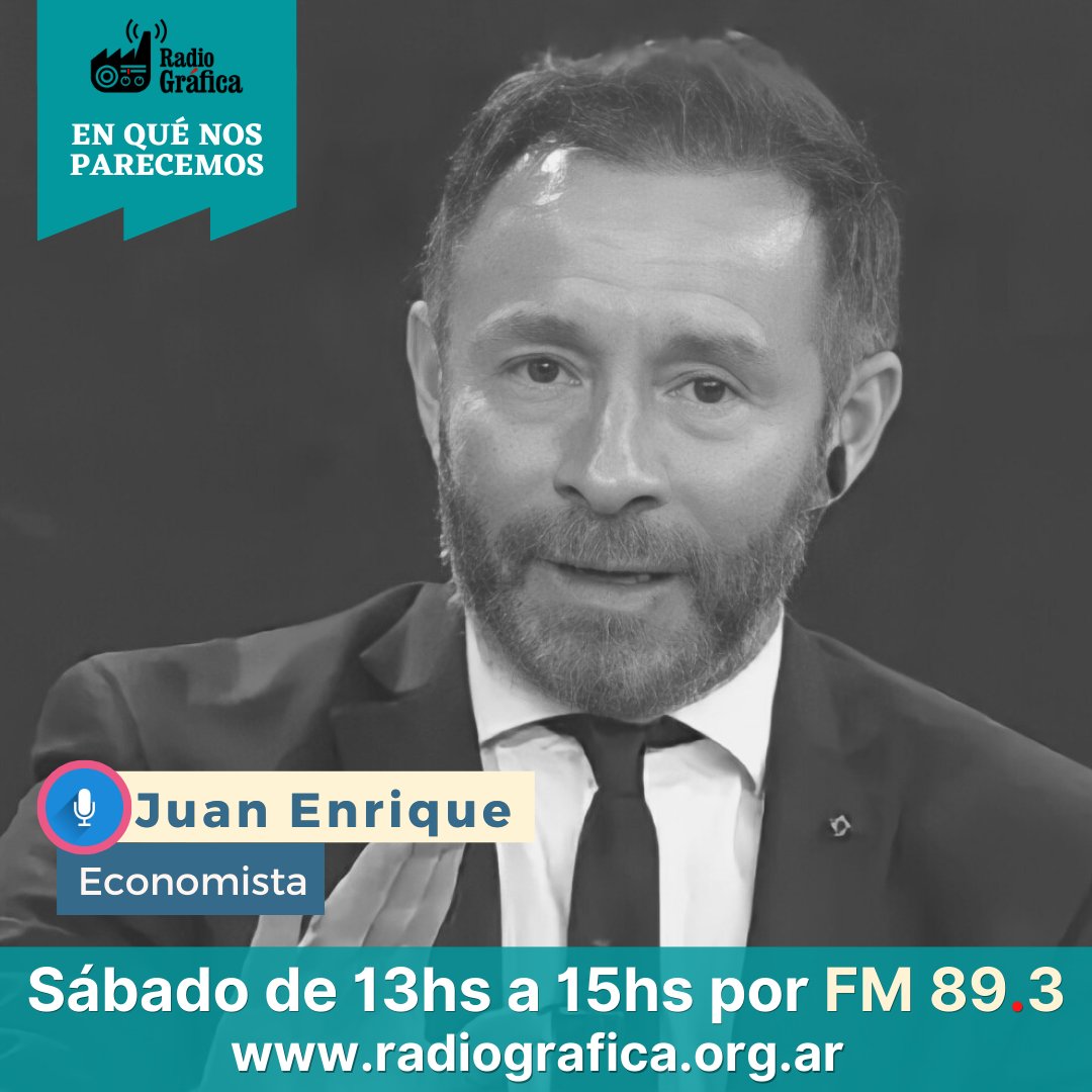 enqnosparecemos's tweet photo. 📻En nuestro próximo programa vamos a conversar con @juanenriqueUBA sobre el crecimiento económico e industrial y los desafíos para redistribuir la riqueza.
Este sábado a partir de las 13hs te esperamos por @radiografica893
#EQNP con @vivianelem @jb_benedetti y #RodolfoColangelo https://t.co/sbrYZPkHzz