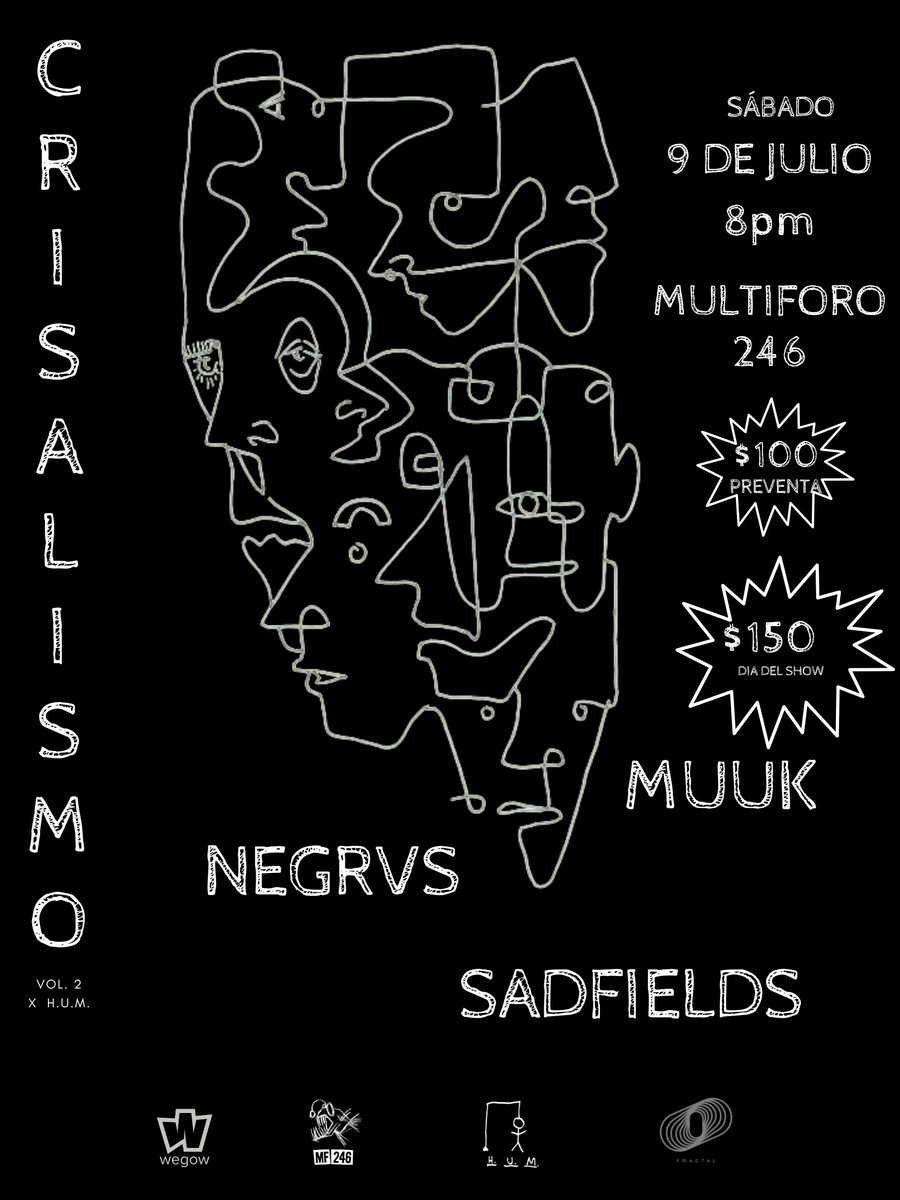 sadfields's tweet photo. Próximas fechas en Ciudad Basura 🐍

8 de julio - Capitán Gallo junto a Mirror Revelations y Daebru (entrada incluye una cerveza)

9 de julio - Multiforo 246 junto a Negrvs y Muuk 
Preventas disponibles aquí: https://t.co/K6SN9ZEPy5 

#sadfields https://t.co/YP3QjzafNC