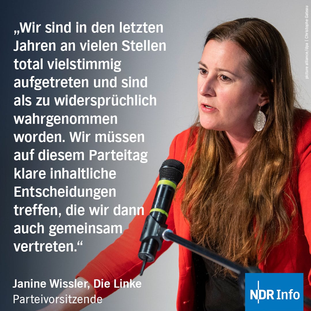 Orwellsmith's tweet photo. #DieLinke Sehr gute Rede der Parteivorsitzenden @Janine_Wissler #lbpt https://t.co/9hwLFoLMkr