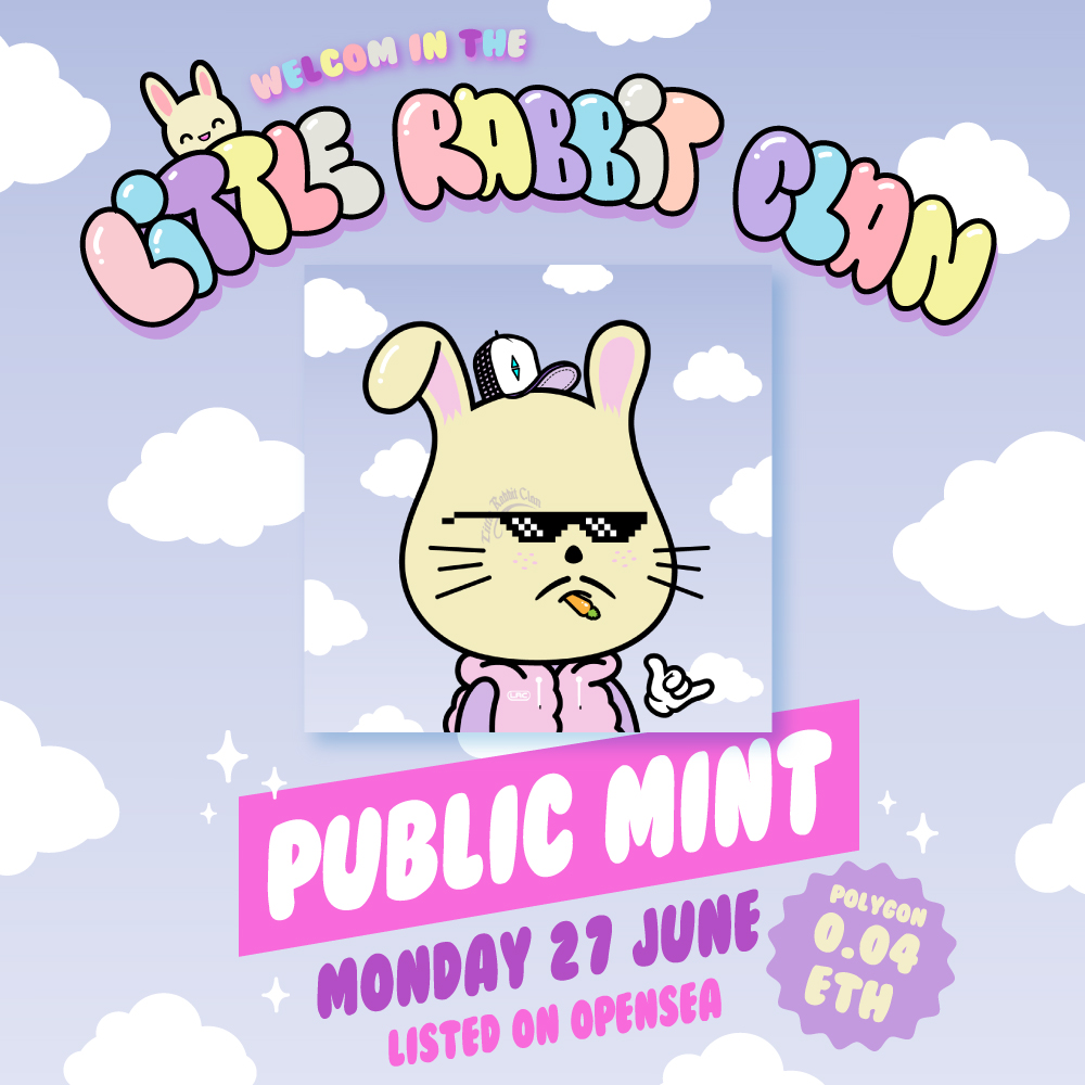 clan_collection's tweet photo. Bonjour les amis, comme promis on vous annonce la date de sortie de la collection Little Rabbit Clan🐰🔥

Hello friends, as promised, we have announced the release date of the Little Rabbit Clan collection🐰🔥😍
✅https://t.co/mSxzJ74Eu6

#nft #nftart #nftcollector #NFTProjects https://t.co/AlUSdAFAmy
