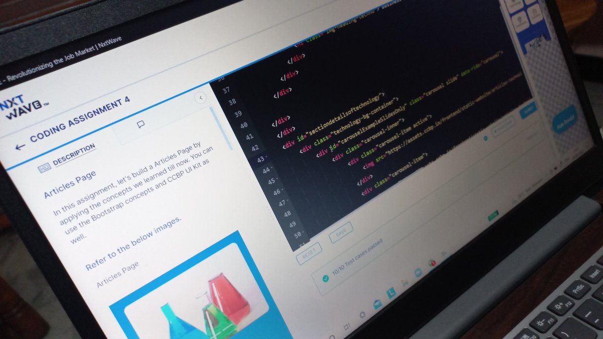 VuggeP's tweet photo. Completed today's practice assignment at @nxtwave_tech felt difficult but lastly i managed to do it #staticwebsite #FrontEndDevelopment #ccbphour #1hourofcode https://t.co/ww70YkTjlf