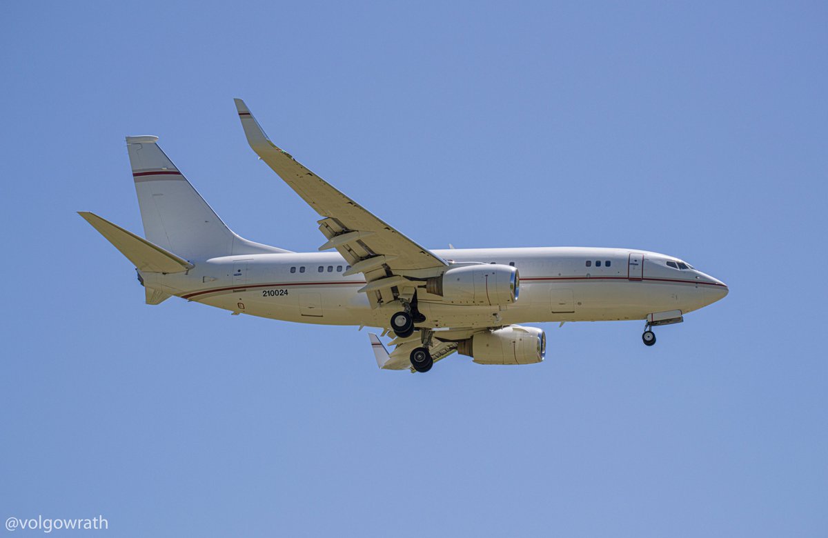 US Air Force Boeing 737 21-0024 flying as AMBIT02 #milair #planespotting #aviation #AvGeek #haveglass #USAF