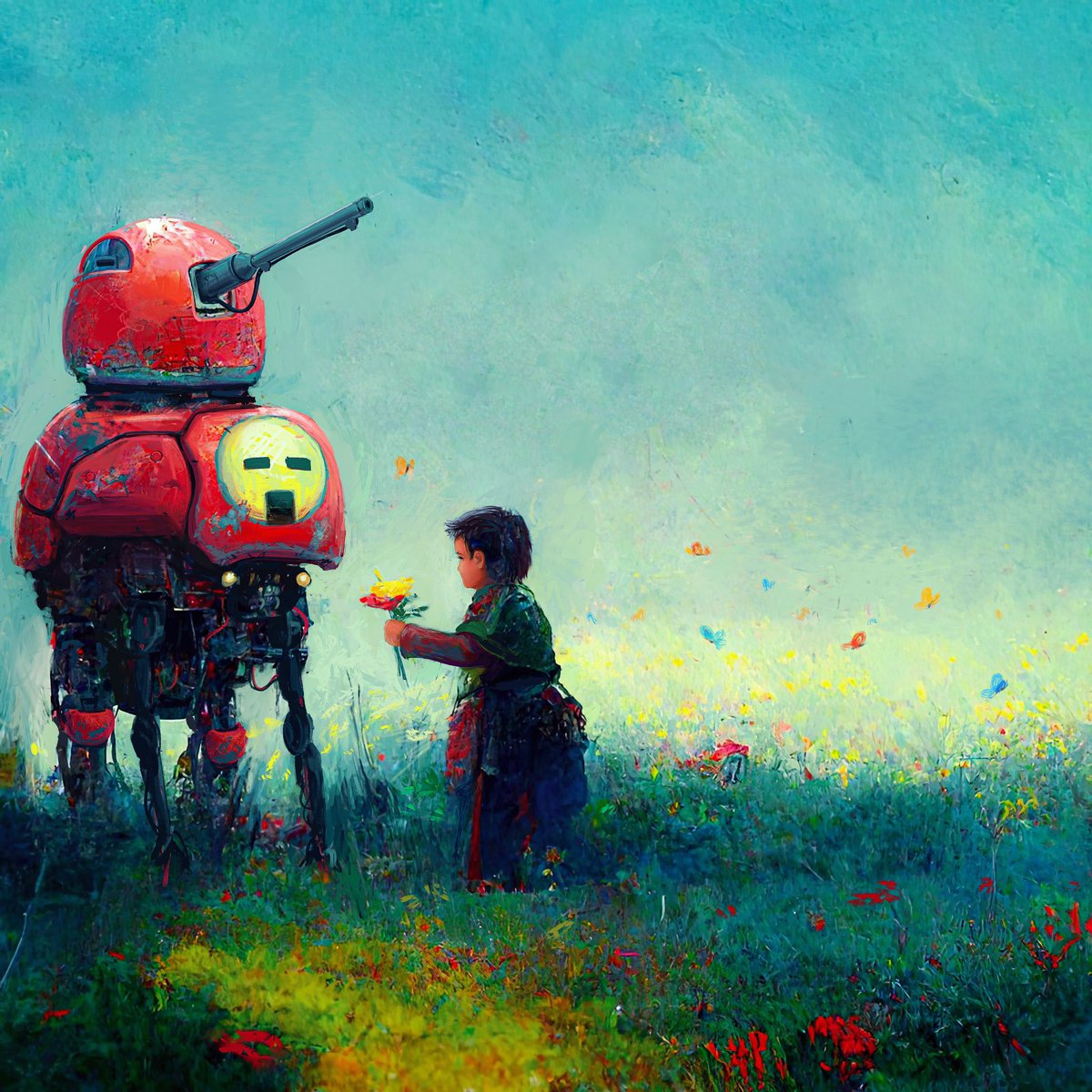 #midjourney vs. finished painting