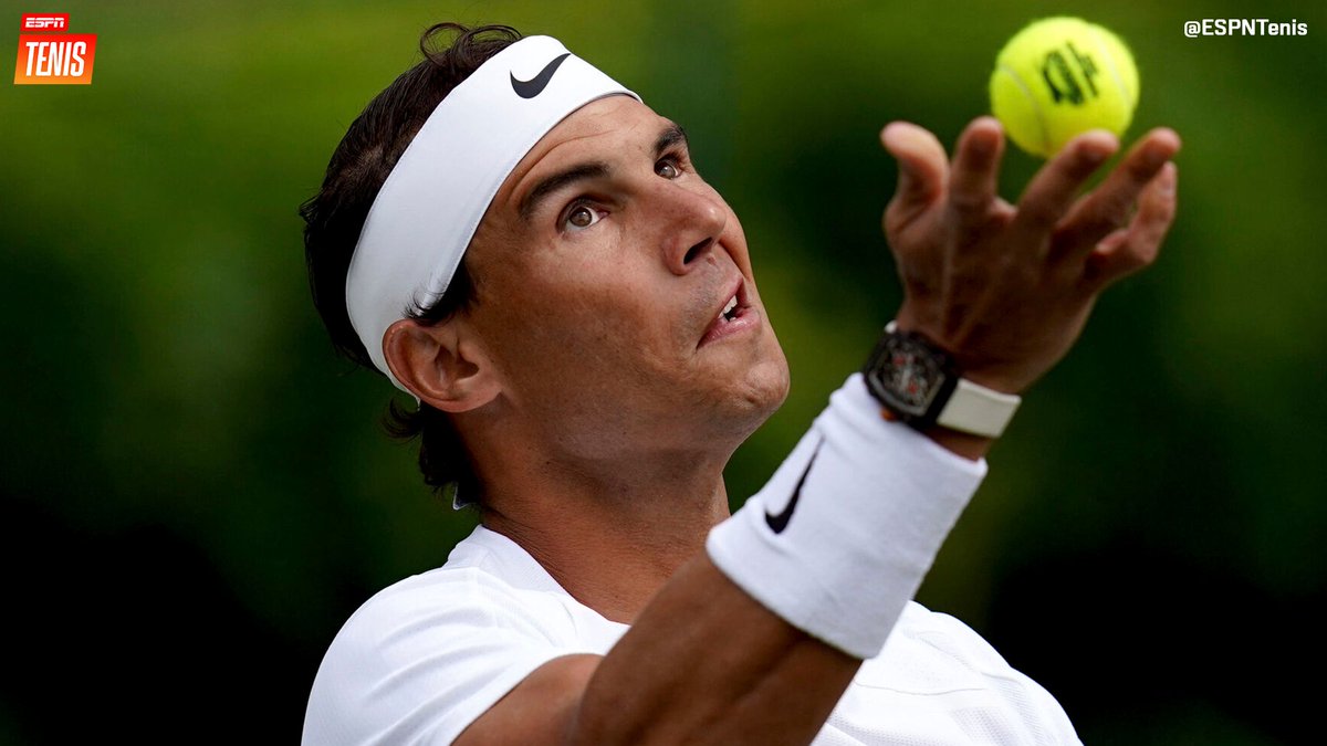 ESPNtenis's tweet photo. 🇪🇸 Nadal cerró su participación en la exhibición de #Hurlingham con derrota 7-6 (6), 4-6 y 10-3 vs. Auger-Aliassime. 🌿

🔜 Se viene #Wimbledon para Rafa. https://t.co/WYYstPInpE