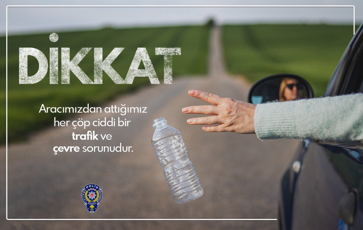 Değerli sürücüler;

Çevreye attığımız her çöp yangına sebep olabilir ‼️

Çöpleri, seyahat boyunca biriktirip çöp kutusuna atmaya özen gösterelim. 
<a href="/TrafikEgm/">EGM Trafik</a> <a href="/EmniyetGM/">Türk Polis Teşkilatı</a>
