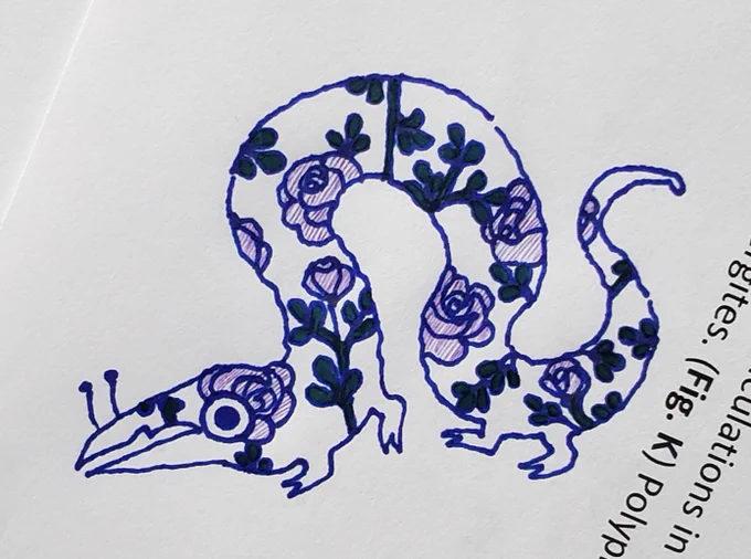 Found a green sharpie and a purple pen 