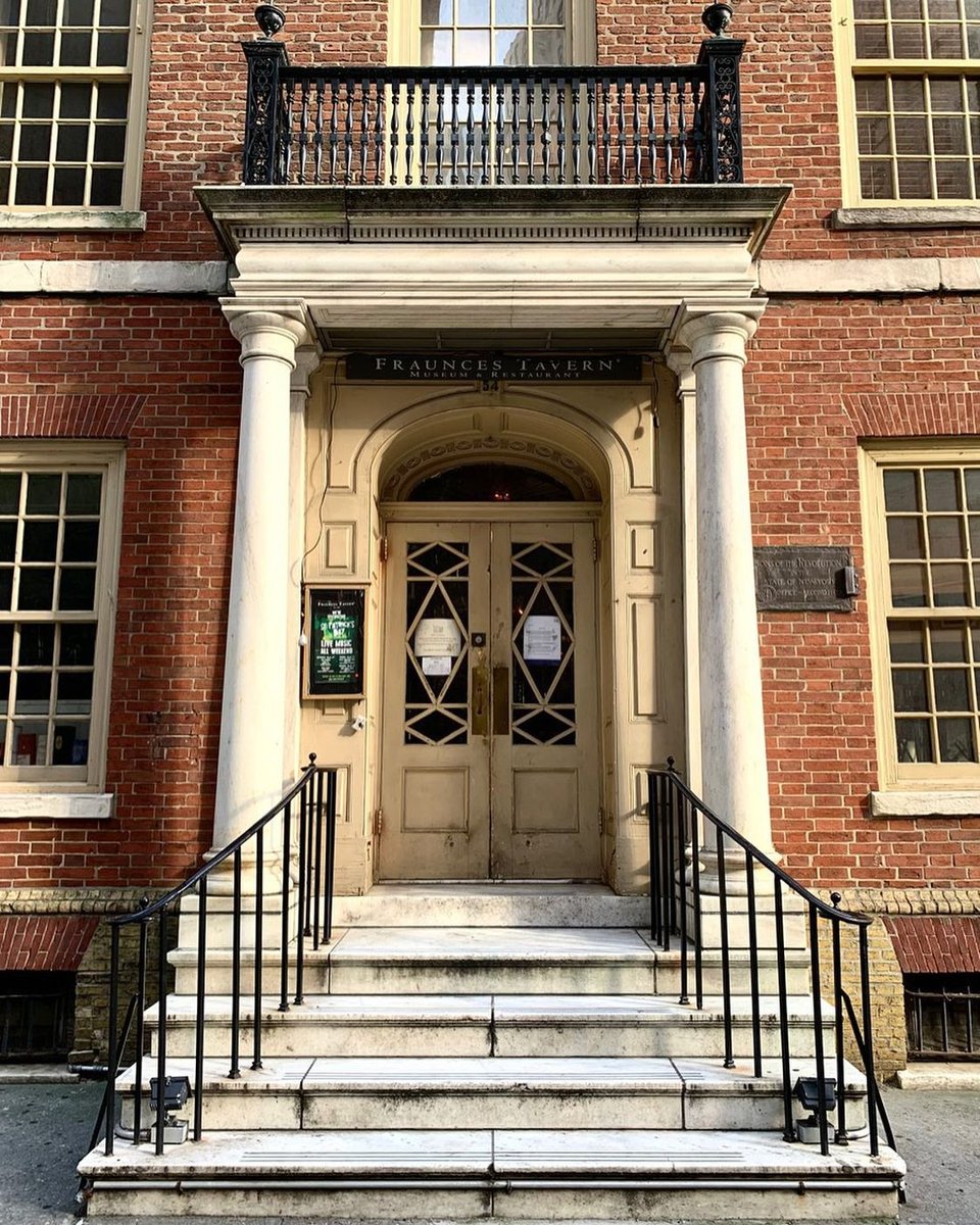 Step into a monumental piece of history at @frauncestavern 📚 🇺🇸 See NYC's oldest standing building and learn about its history here: l8r.it/2BPW. Don't forget to check out the restaurant. 📷: doorjamb_nyc/IG