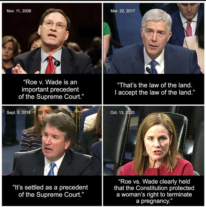 I agree. It's time to impeach some SCOTUS Justices who lied during their confirmation hearings to win a SCOTUS seat.
#LYING IN A JOB INTERVIEW TO GET A JOB DOES CONSTITUTE GROUNDS FOR "FIRING AND IMPEACHMENT."
