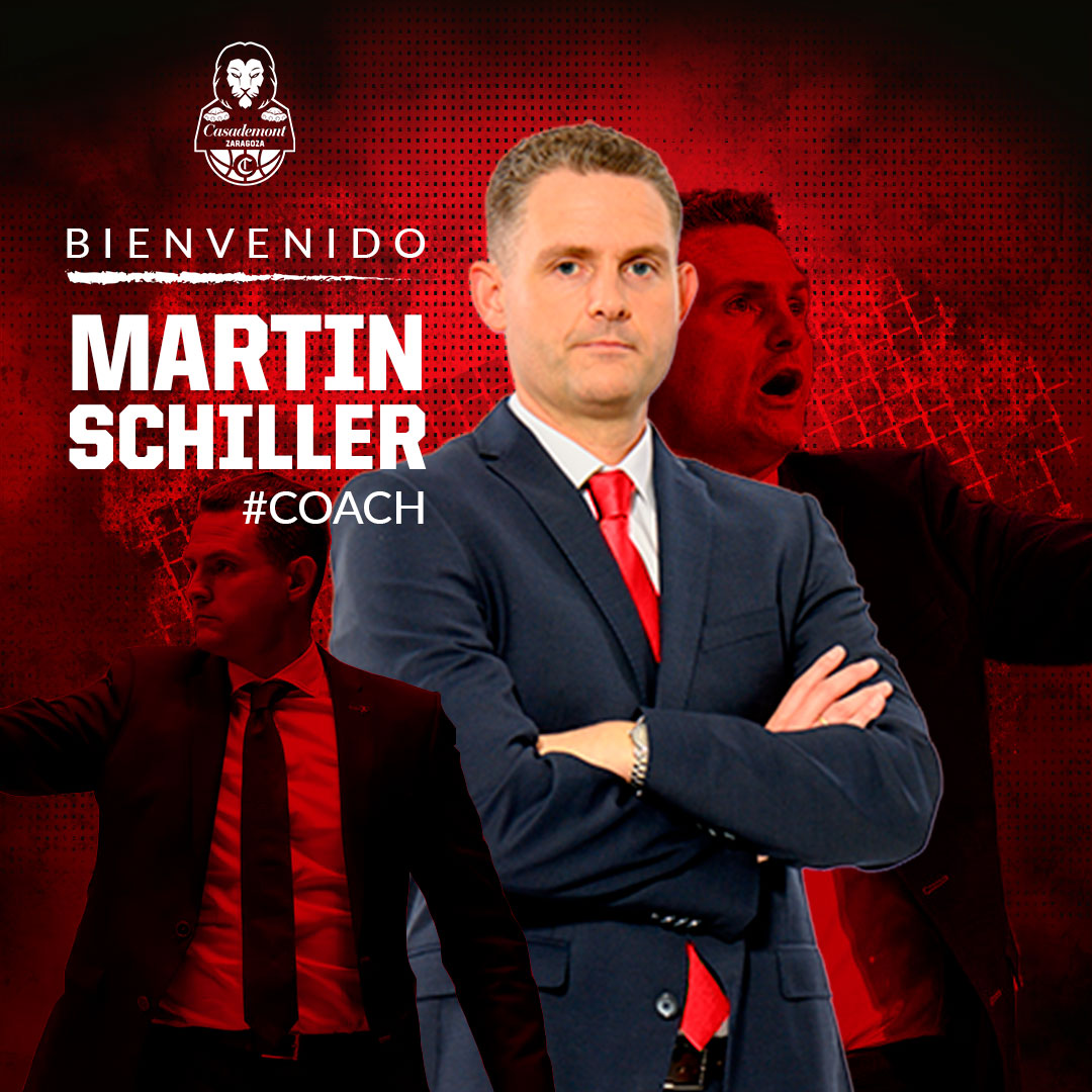 CasademontZGZ's tweet photo. 📯 OFICIAL | Martin Schiller toma las riendas de #CasademontZaragoza durante la próxima temporada

¡Bienvenido a Zaragoza, coach! ❤️🦁

➡️ https://t.co/ljV1rWSwhM https://t.co/plQxXCMAcQ