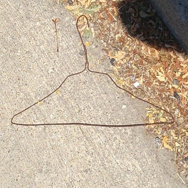 fyronflode's tweet photo. This sounds like a joke, and I wish it were.

I can't remember the last time I actually saw a wire hanger. So of course, I stumbled across this on my way to the store today.

This universe has a cruel, sick sense of humor. https://t.co/uyX9Hf4dO8