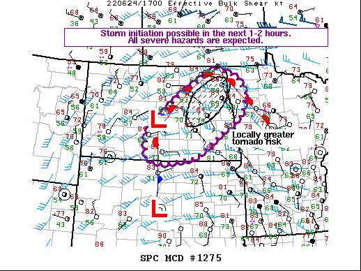 From the severe weather standpoint, the Interstate 29 corridor of North Dakota and adjacent extreme northwestern Minnesota could see some rotating supercell thunderstorms soon. 

The biggest threats will be destructive hail/winds, but warm frontal twist could brew tornadoes. https://t.co/tGHBDfv0Mr