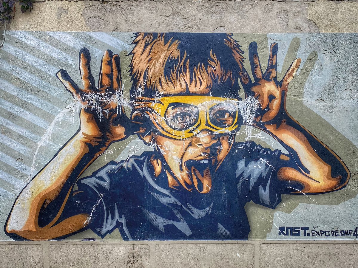 HunterStreetart's tweet photo. [#streetartnimes / 📸 NOVEMBRE 2021] Artwork by Rnst-art, découvert à #nimes et créé dans le cadre de l'Expo de OUF 2015 (#4) !
#rnst_art #rnst #streetart #expodeouf #graffiti #urbanart https://t.co/I96ThdzRKT