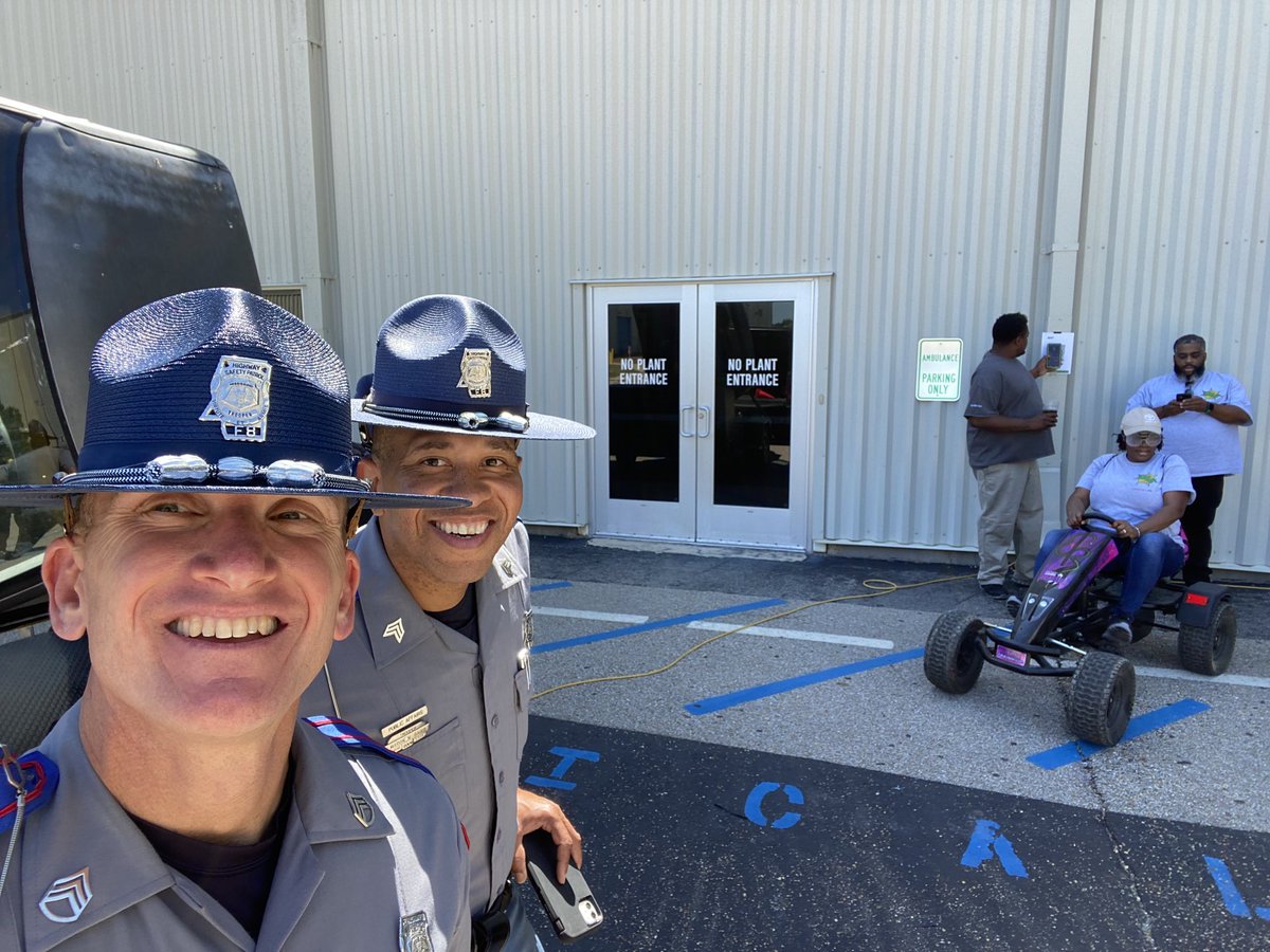 MHPTroopF's tweet photo. Thank you once again to @Toyota for allowing @MHPTroopE and myself the opportunity to speak to your staff about safe driving, the importance of wearing a seatbelt no matter where you sit in a vehicle, and the value of not drinking and driving. #BetterTogether #SafetyRocks https://t.co/mUSXdTJlAX