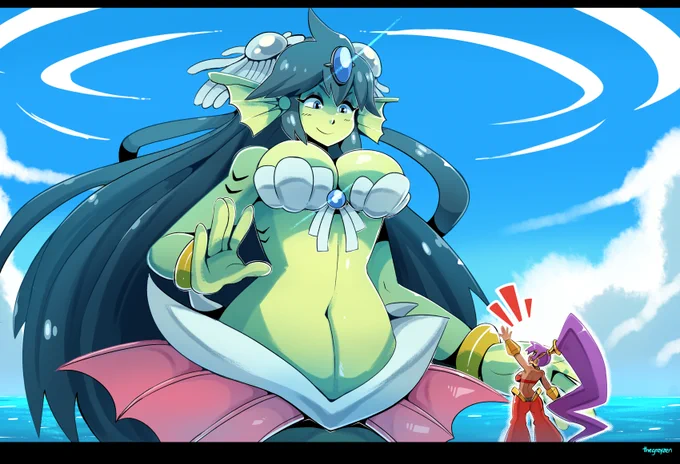 Big wave from Giga Mermaid! 