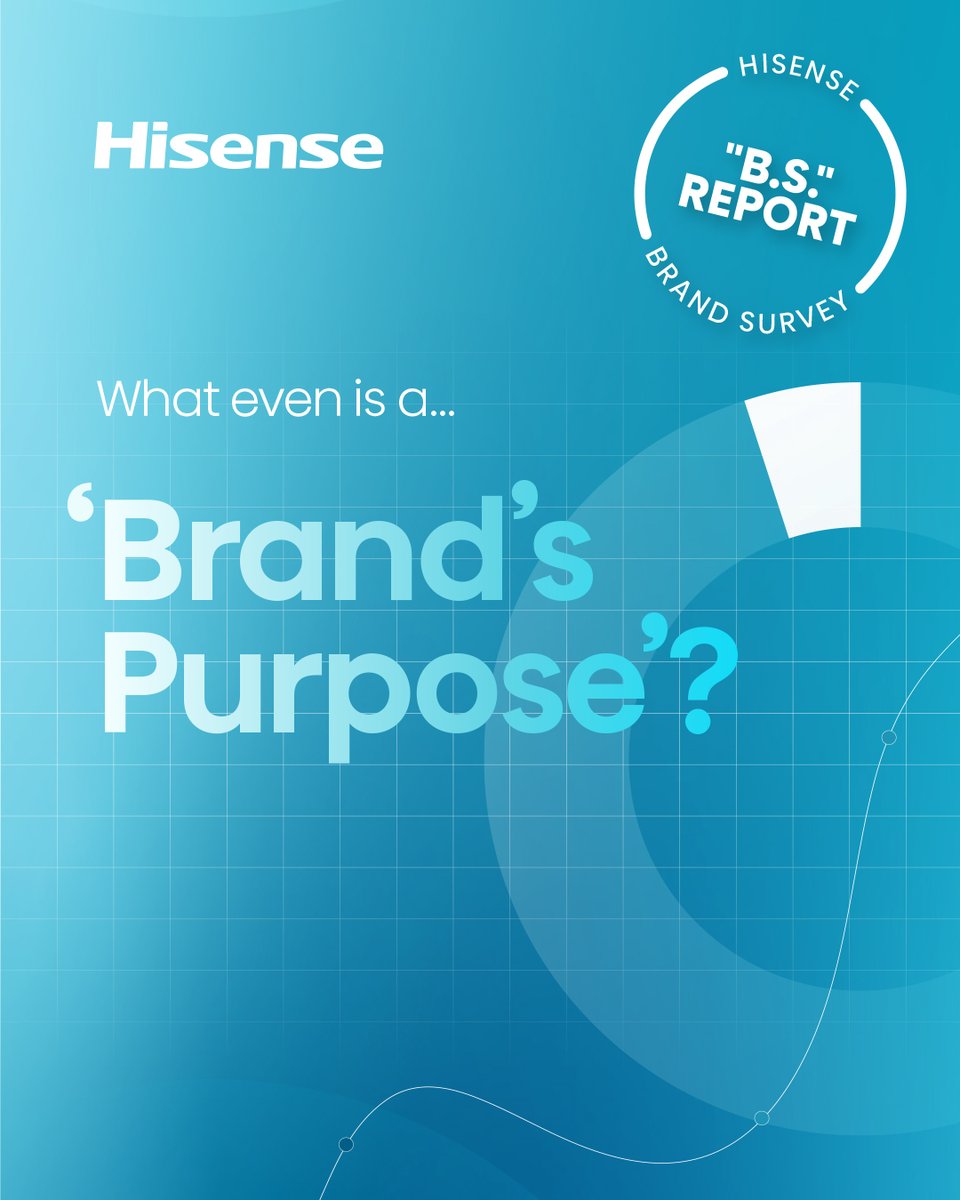Hisense_USA's tweet photo. Great picture. Great quality. Great price. Who needs all that? 🤷♂️
Today our B.S Report reveals how many Americans buy their TV based on the brand's purpose (whatever that is).
#Hisense #BSReport #LessTalkMoreTV https://t.co/dylcAJMblt