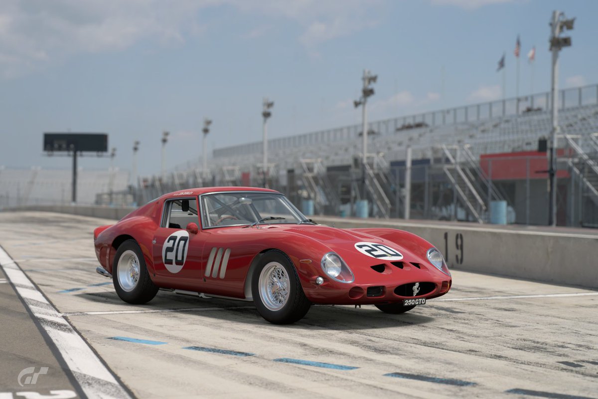 Zona de boxes 
Circuito Watkins Glen
FERRARI 250 GTO
