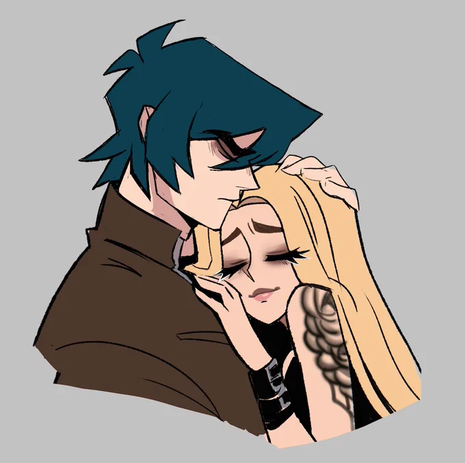 Quick doodle of these two 🦈💖🐝 