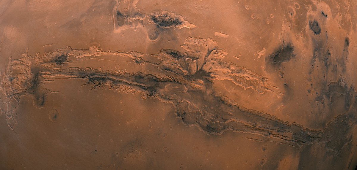 One of my favorite parts about being in orbit is getting to observe geologic features on Earth from a planetary perspective. A great example is the Grand Canyon – truly grand both from afar and up close, but Valles Marineris on Mars is 4x as long, 4.5x as deep, and 20x as wide!