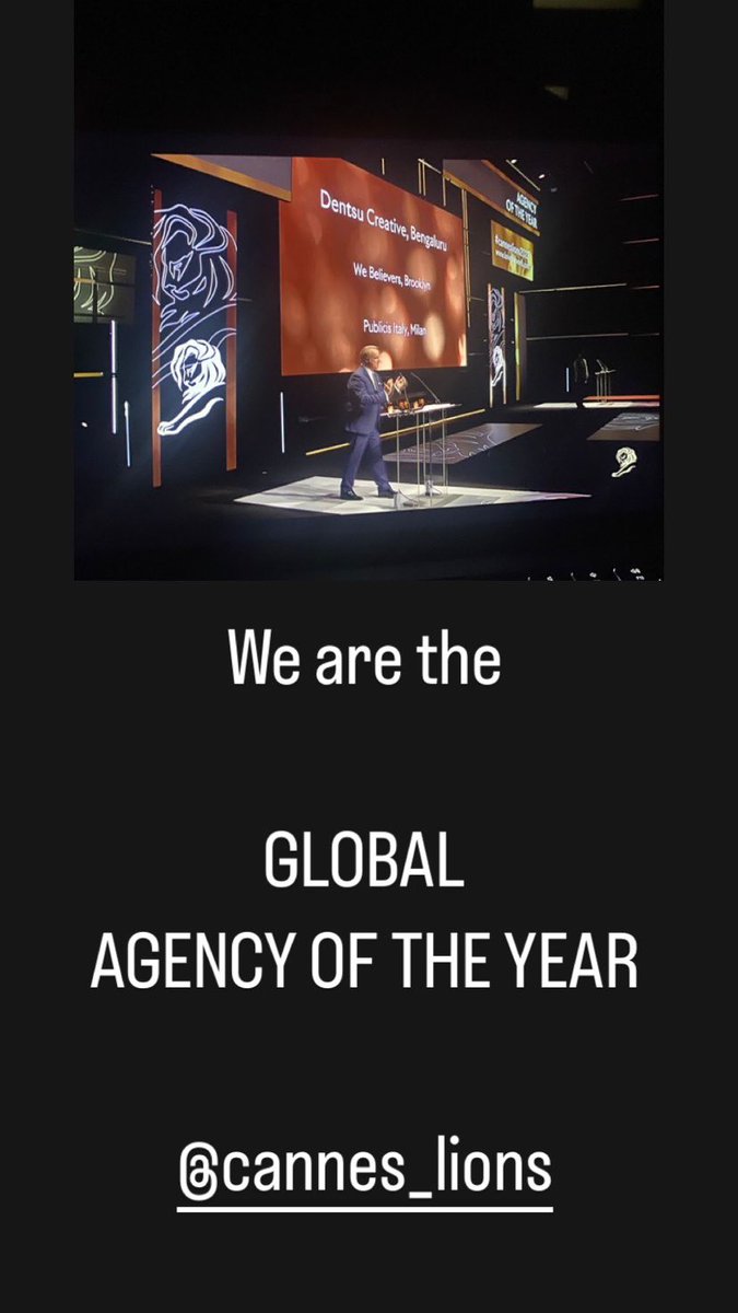 ⭐️ GLOBAL AGENCY OF THE YEAR ⭐️