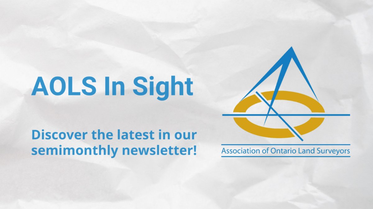 _AOLS's tweet photo. Missed our last newsletter? Catch up on the most recent news and announcements here: https://t.co/U9V5w82hwL

Or better yet, subscribe to AOLS In Sight and get the latest right in your email inbox, two times a month: https://t.co/WsDG4DV1p4

#geomatics #email #newsletter https://t.co/vJUm47AYrK