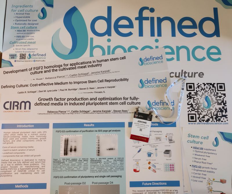 DefinedBio's tweet photo. Fresh from the excitement of #ISSCR2022, we at Defined Bioscience wish to express our appreciation to our friends (old and new), colleagues and organizers that made this conference a success. 
#networking  #research #ipsc #stemcells #lifescience #cultivatedmeat https://t.co/6uwjaXrAdH
