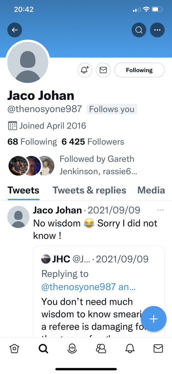 mark_keohane's tweet photo. Hoping for #JacoJohan @thenosyone987 to find his way back onto social media this international season for a few video clips … it has been almost a year 😂 @Springboks @RassieRugby https://t.co/ugoCOwXdVE