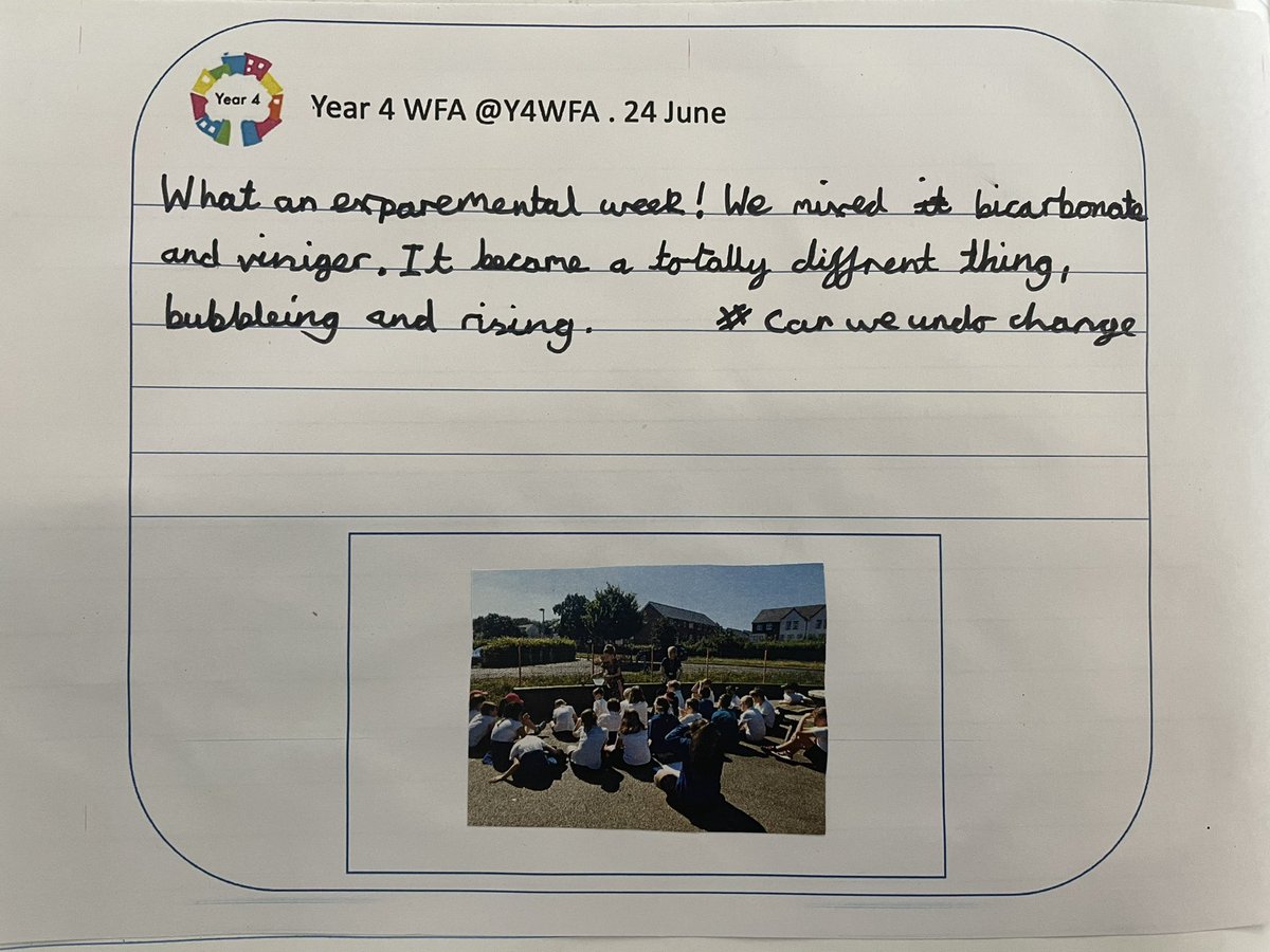 The learners had a go at writing their own tweets today about this week’s Scientist enquiry….it was hard to pick just one to share so here’s a few more! #wfascientists <a href="/Cabotfederation/">Cabot Federation</a>