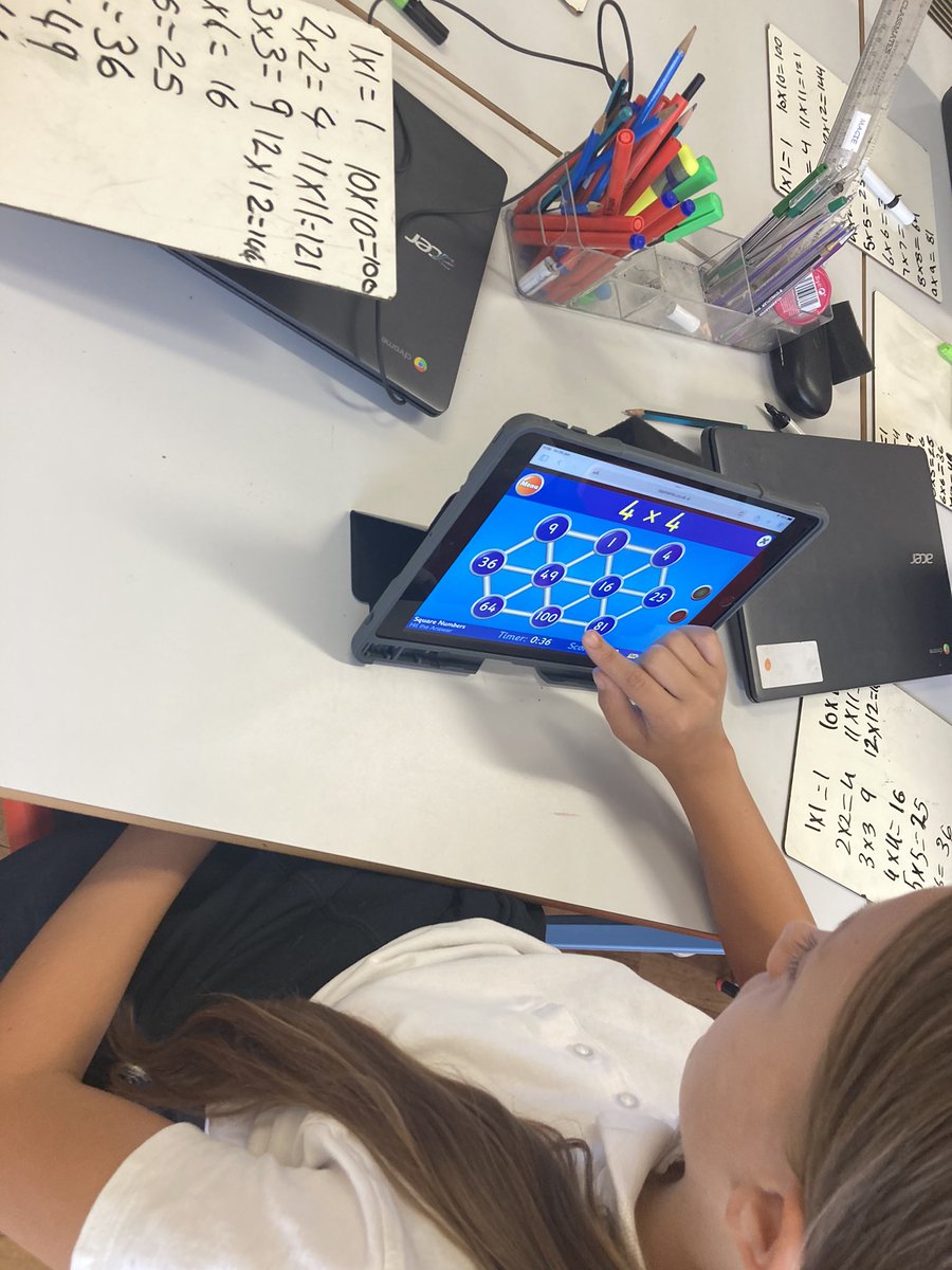 GlanYrAfonPS's tweet photo. Dosbarth Oren were beating the clock today with their quick fire mental maths #squarenumbers #winner https://t.co/FAqbCp6LnL