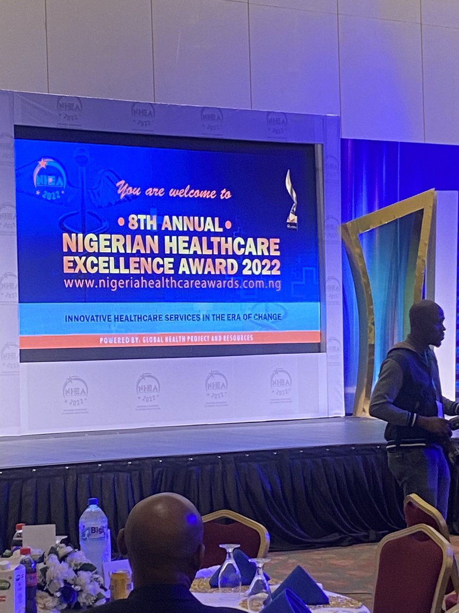 We are live at the 2022 Nigerian Healthcare Excellence Awards <a href="/NHEAeventlive/">Nigerian Healthcare Excellence Awards</a> themed “Innovative healthcare services in the era of change.”  #NHEA2022