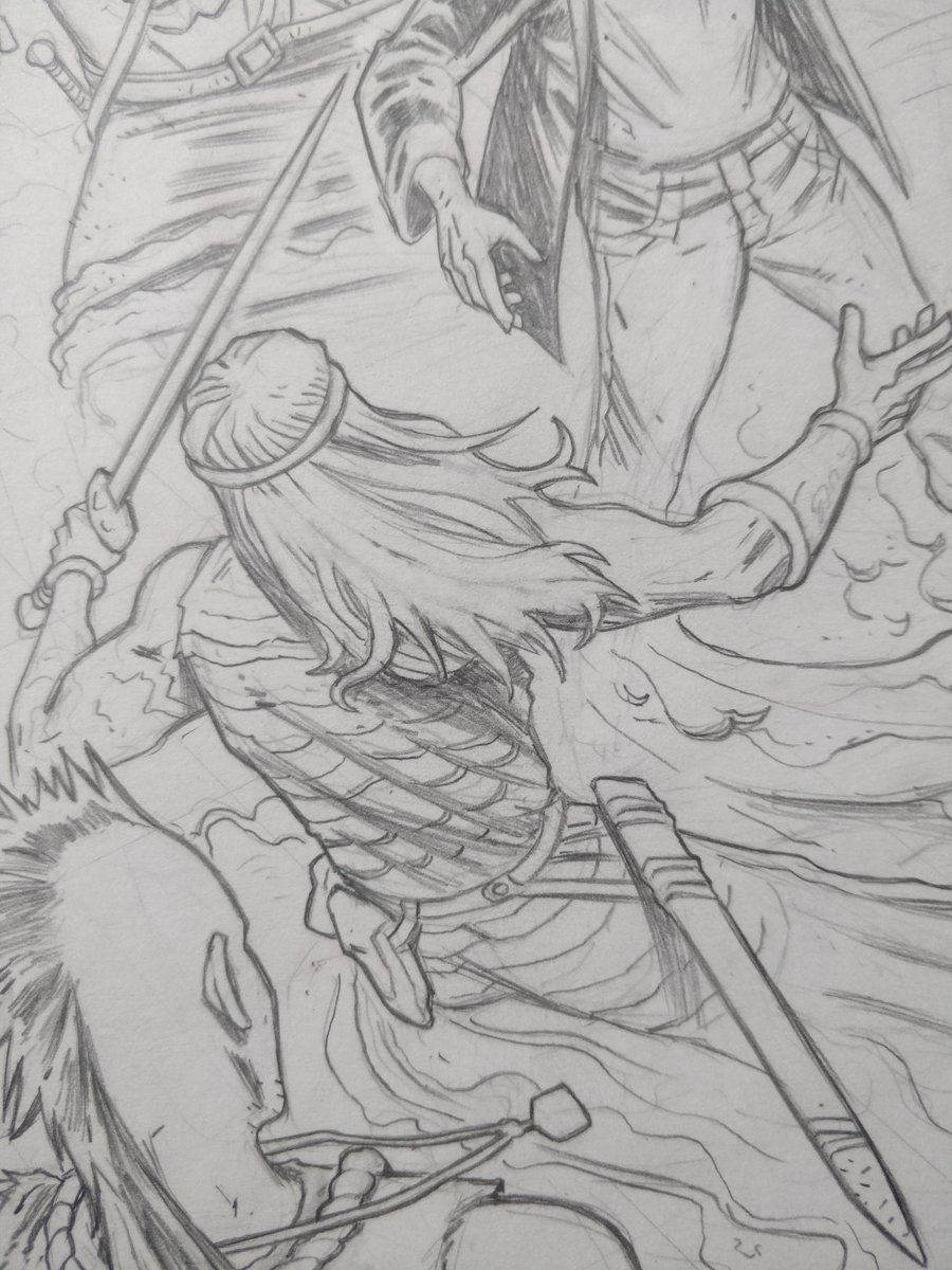 Barrykeegan's tweet photo. Penciling one of my pages this evening. #indiecomics #comicbooks #irishcomics #thedarkpool #thebogroad https://t.co/0OnG0EanEB