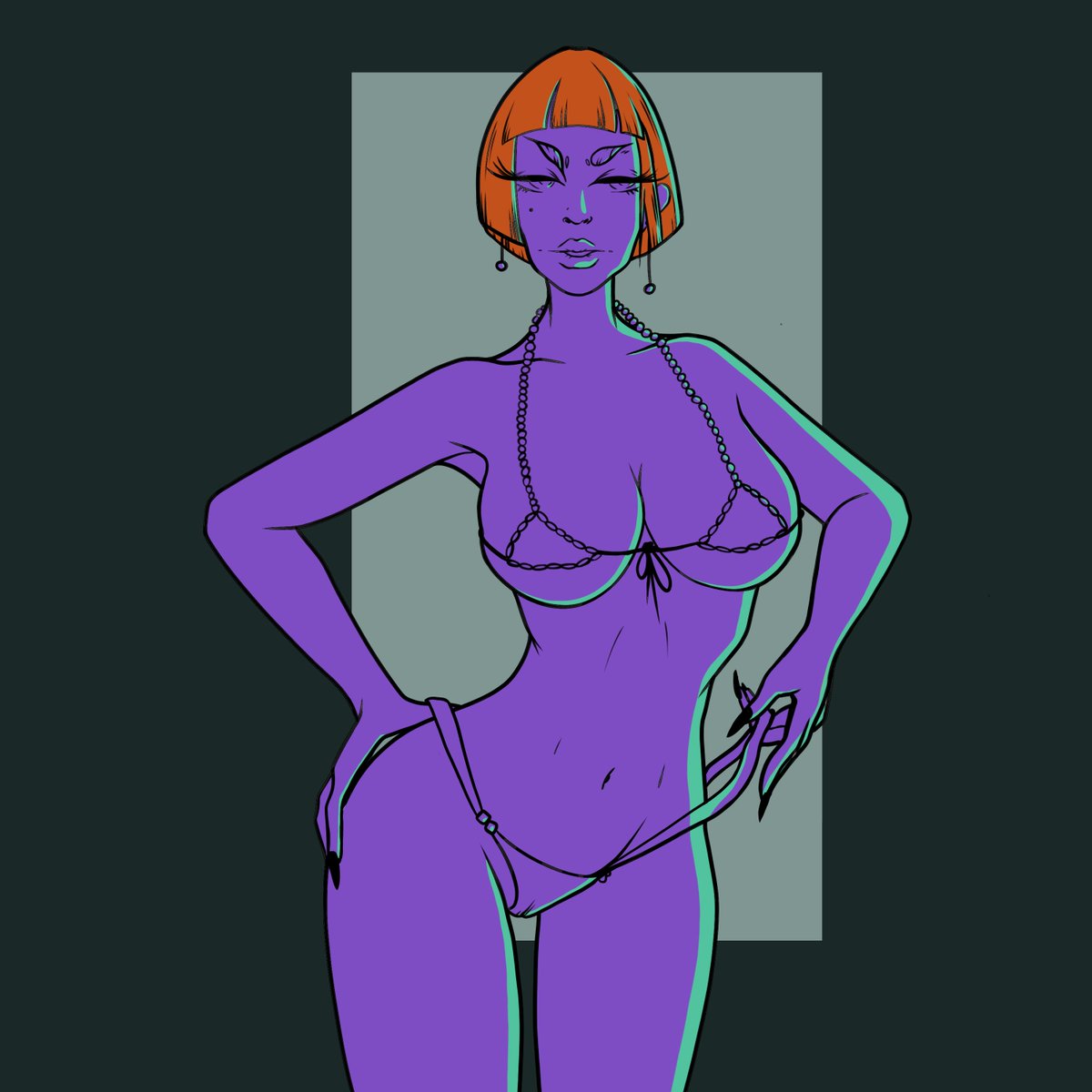 Purple NSFW, really like how I did here face here
