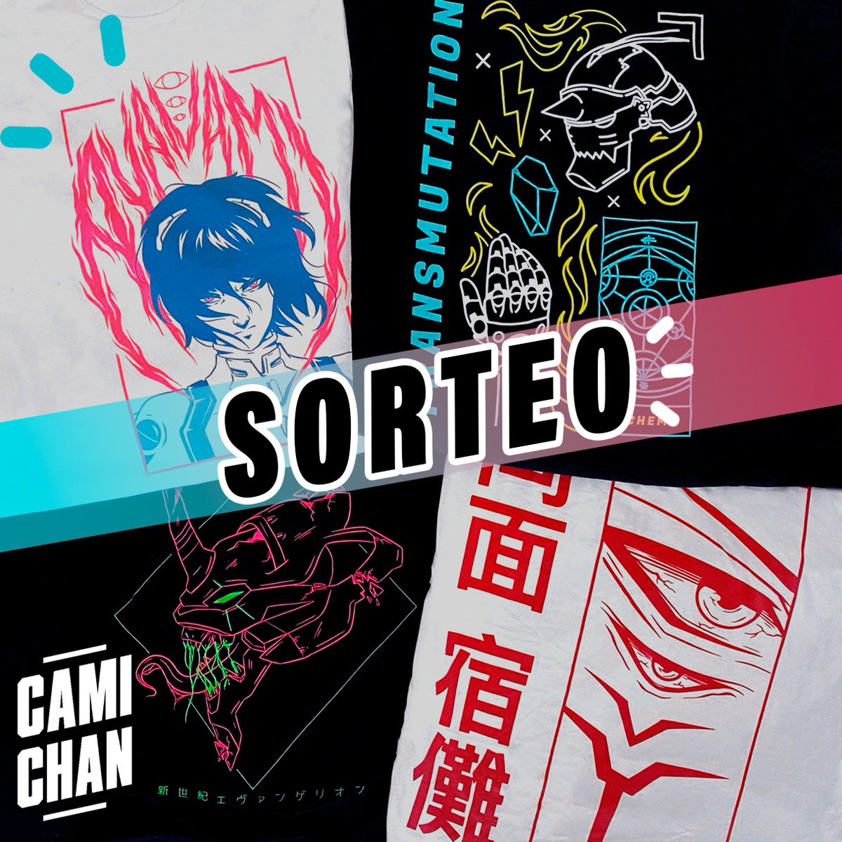 Vamos a hacer el primer sorteo en redes de Camichan!! ❤ La persona que lo gane podrá escoger una camiseta de uno de los dos diseños del último lanzamiento!! 🥳

Para participar:
1️⃣ RT + Follow <a href="/camichanshop/">Camichan</a> 
2️⃣ Comenta con el diseño que te gustaría llevarte 💙

Mucha suerte!! ✨