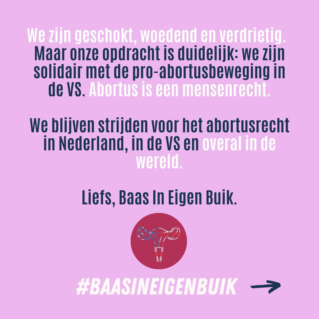 Volledige statement vanuit onze organisatie 🤍 #BaasInEigenBuik