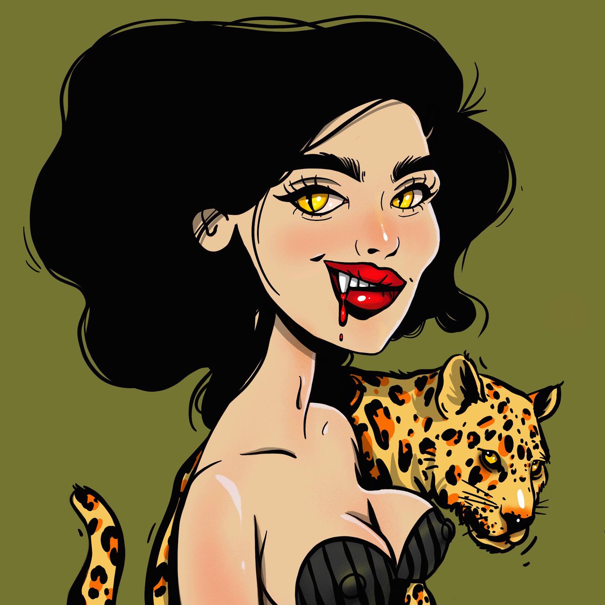 So, I did my own pfp illustration for the contest and decided to make a new collection on <a href="/opensea/">OpenSea</a> “My funny sis”, thank you <a href="/RealKatoOG/">Kato</a> and <a href="/BenjaminBitcoin/">Benjamin Bitcoin</a> for the cool idea ❤️ #BenjaminKato #etherstulist #KatoOGgo #benjaminbitcoin #NFTCommunity opensea.io/assets/ethereu…