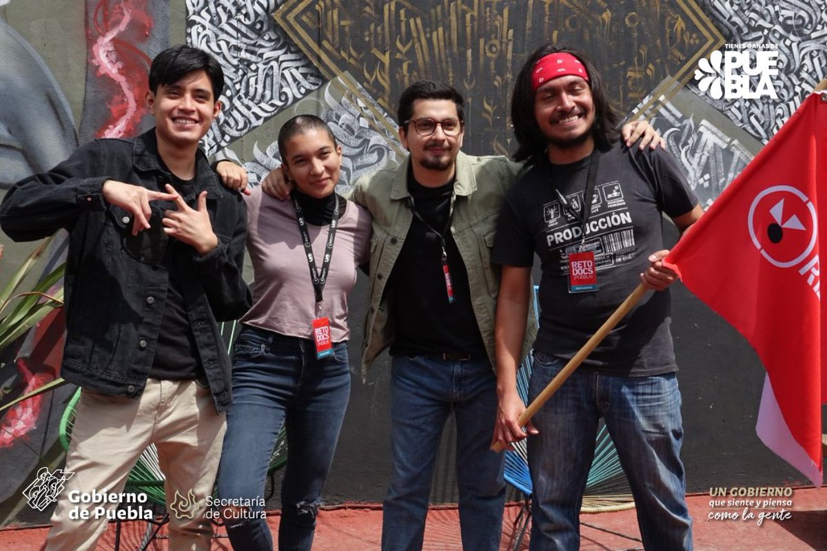 CulturaGobPue's tweet image. Llevamos a cabo el banderazo de salida al Reto #DOCSPuebla2022, el cual consiste en producir, en solo 100 horas, un cortometraje documental.

¡Mucha suerte a las y los participantes! #TienesGanasDePuebla ❤️.