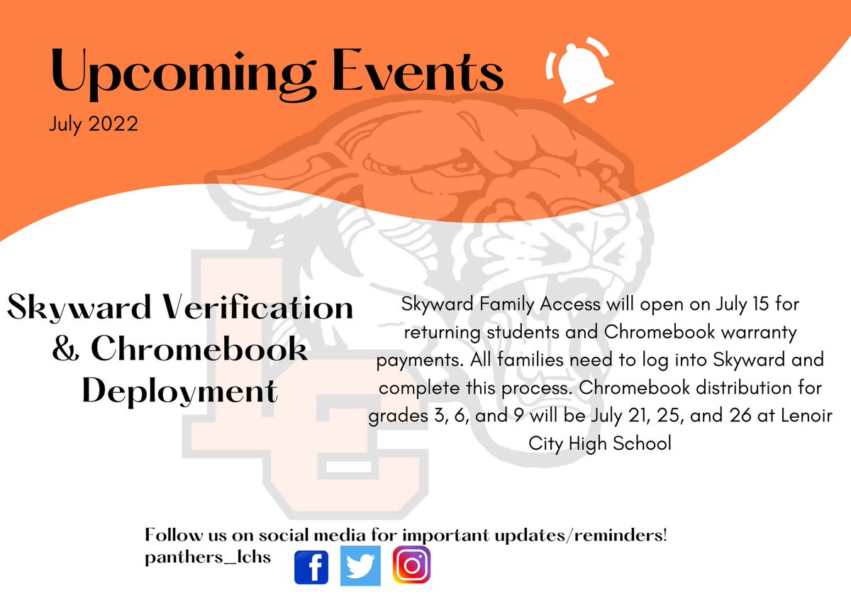 Quick glance at July! More to come soon on sessions for our incoming 9th grade families. We are excited to kick off a new school year.