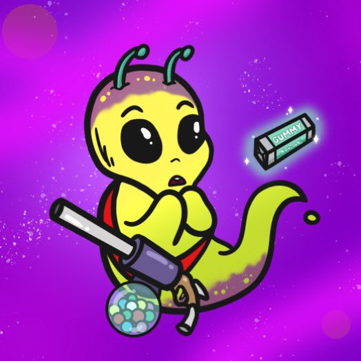 Invaders! We are collabing with @geniegangNFT 

They have given us 2 free mint spots!

To enter: 
1. Like and retweet ✅
2. Follow <a href="/Gummyinvasions/">Gummy Invasions LLC</a> and @geniegangNFT 
3. Tag a fren 👽

Also, peep the 1/1 they did for us below! Shout out to them❤️

#NFTGiveaway