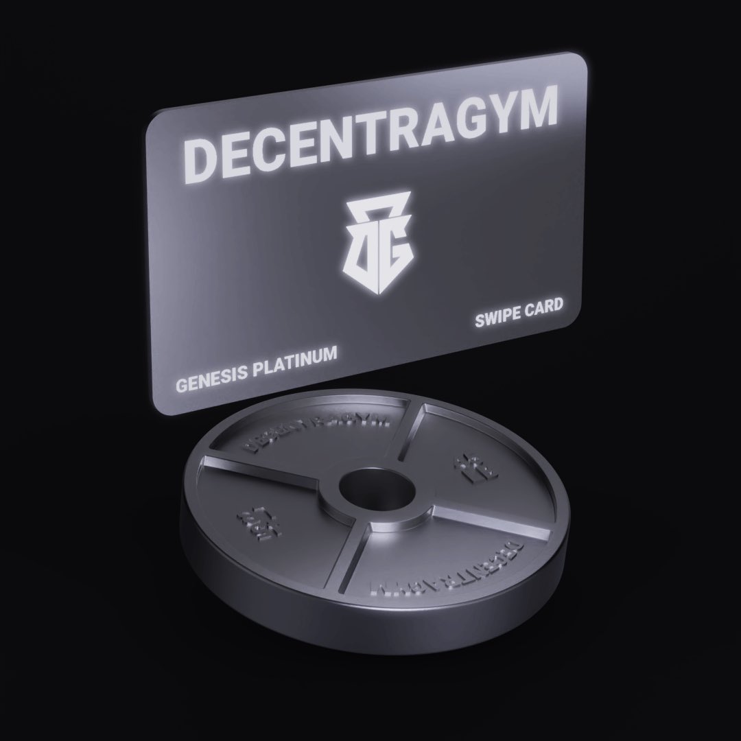 decentragym's tweet photo. Platinum Swipe card looking clean. Decentragym will change the future of fitness with these. The first Web3 Gym that rewards you for working out $GAINS https://t.co/XgC4HoCHBC