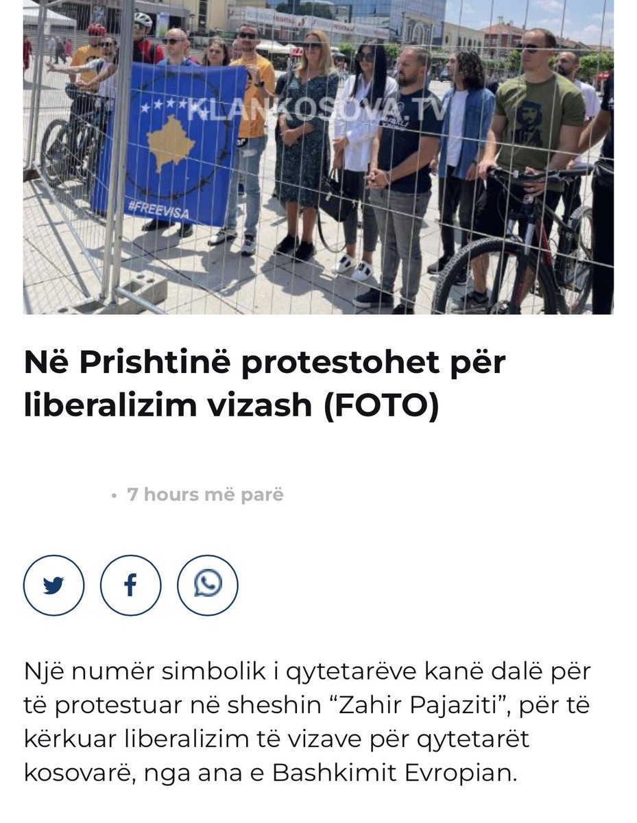 Qytetaret te cilet kane dale ne proteste duket qe nuk jane ne dijeni qe na moti levizim pa viza 😁 #Kosovo #VisaLiberalisation